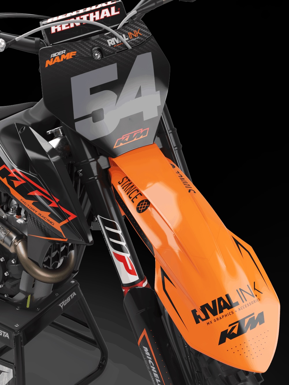 Dekor Factory Hidden Orange Limited Edition passend für KTM – Bild 3