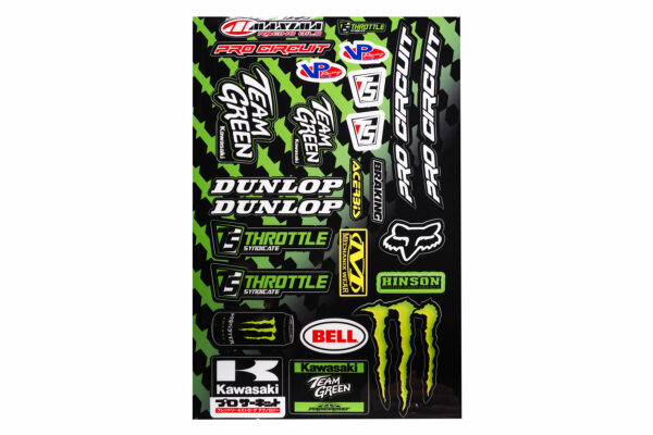 Stickerbogen Kawasaki Team Green