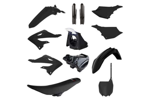 Polisport Plastik Restyle – Kit passend für Yamaha YZ125 2002 – 2021 und YZ250 2002 – 2021 Schwarz