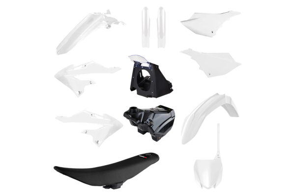 Polisport Plastik Restyle – Kit passend für Yamaha YZ125 2002 – 2021 und YZ250 2002 – 2021 Weiß