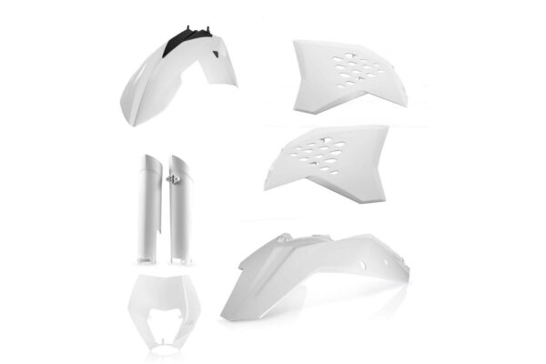 Acerbis Plastik Full Kit passend für KTM EXC EXCF 2008 - 2011 Weiß