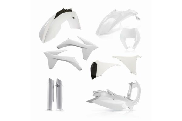 Acerbis Plastik Full Kit passend für KTM EXC EXCF 2012 - 2013 Weiß