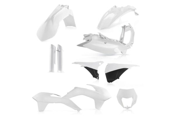 Acerbis Plastik Full Kit passend für KTM EXC EXCF 2014 - 2015 Weiß