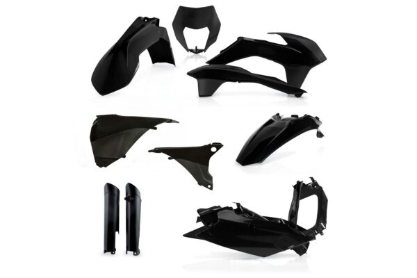 Acerbis Plastik Full Kit passend für KTM EXC EXCF 2014 - 2015 Schwarz