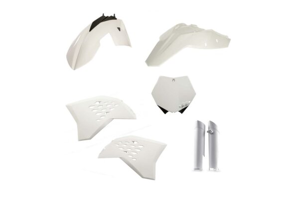 Acerbis Plastik Full Kit passend für KTM SX SXF 2008 - 2010 Weiß
