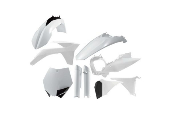 Acerbis Plastik Full Kit passend für KTM SX SXF 2011 - 2012 Weiß