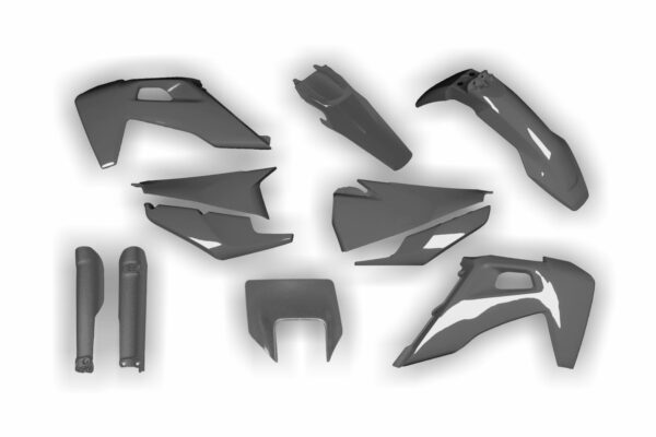 Racetech Plastik Full Kit passend für Husqvarna TE / FE 2020 – 2023 Anthrazit