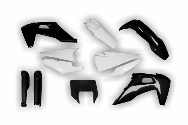 Racetech Plastik Full Kit passend für Husqvarna TE / FE 2020 – 2023 Schwarz | Weiß