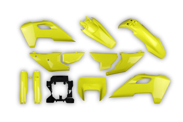 Racetech Plastik Full Kit passend für Husqvarna TE / FE 2024 – 2025 Gelb