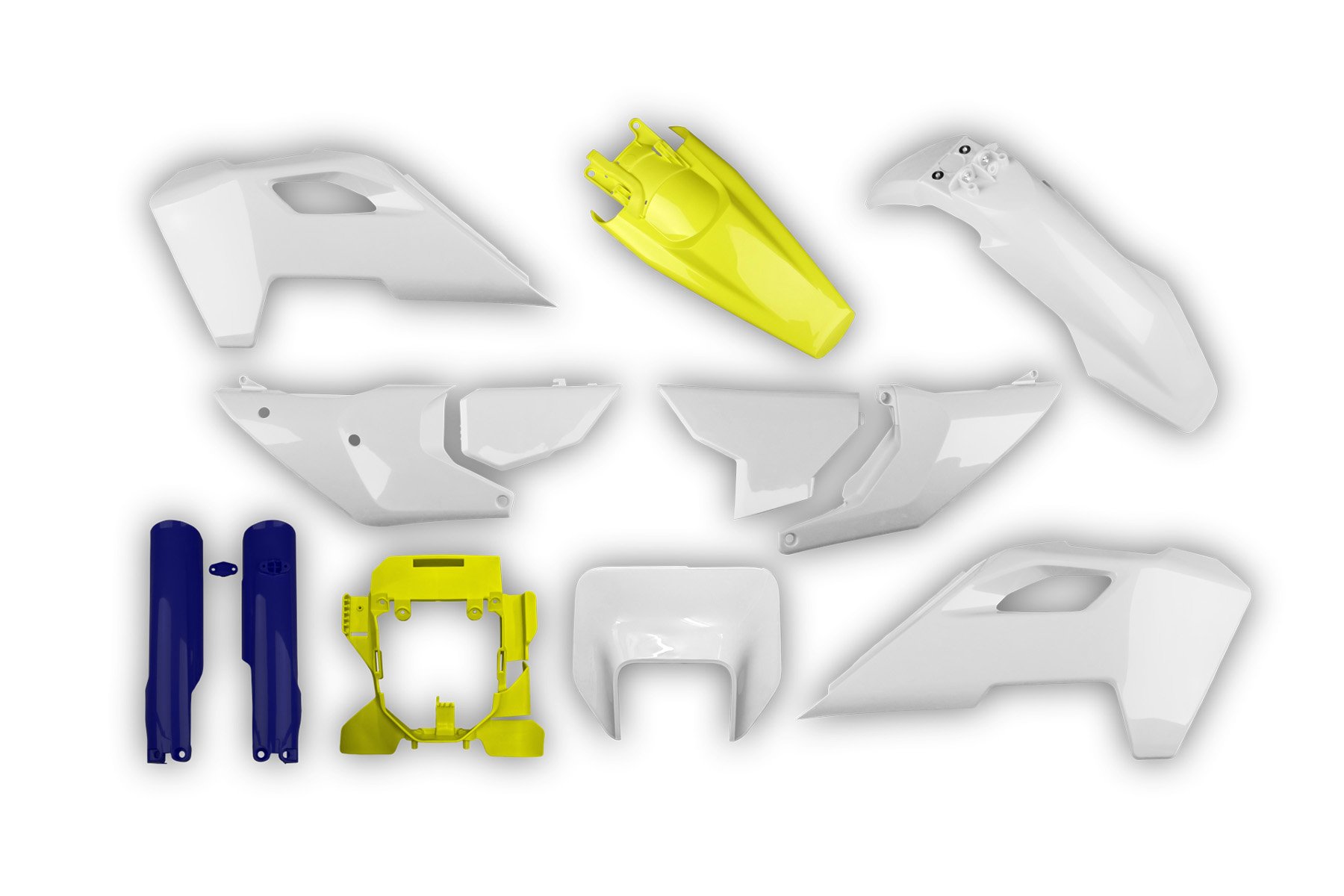 Racetech Plastik Full Kit passend für Husqvarna TE / FE 2024 – 2025 Originalfarbe