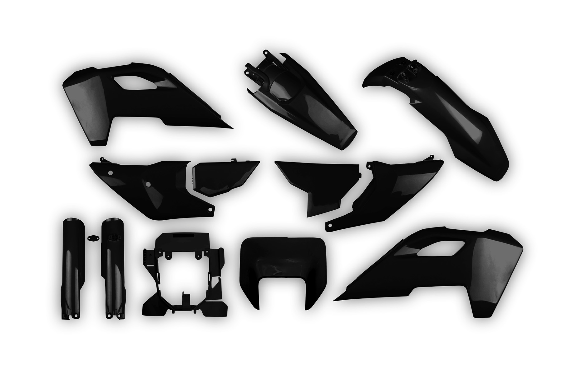Acerbis Plastik Full Kit passend für Husqvarna TE / FE 2024 – 2025 Schwarz