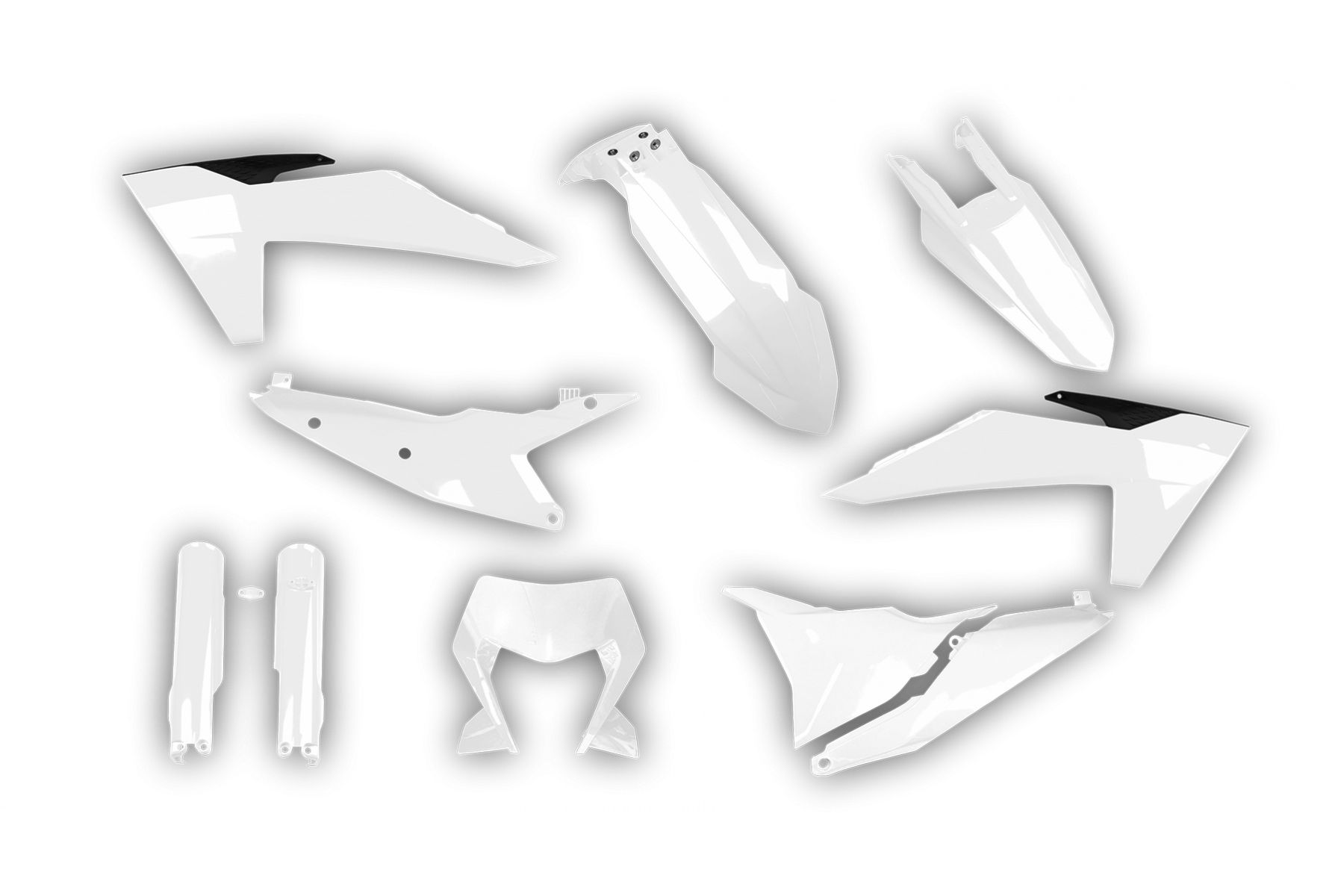 Acerbis Plastik Full Kit passend für KTM EXC EXCF 2024 – 2025 Weiß