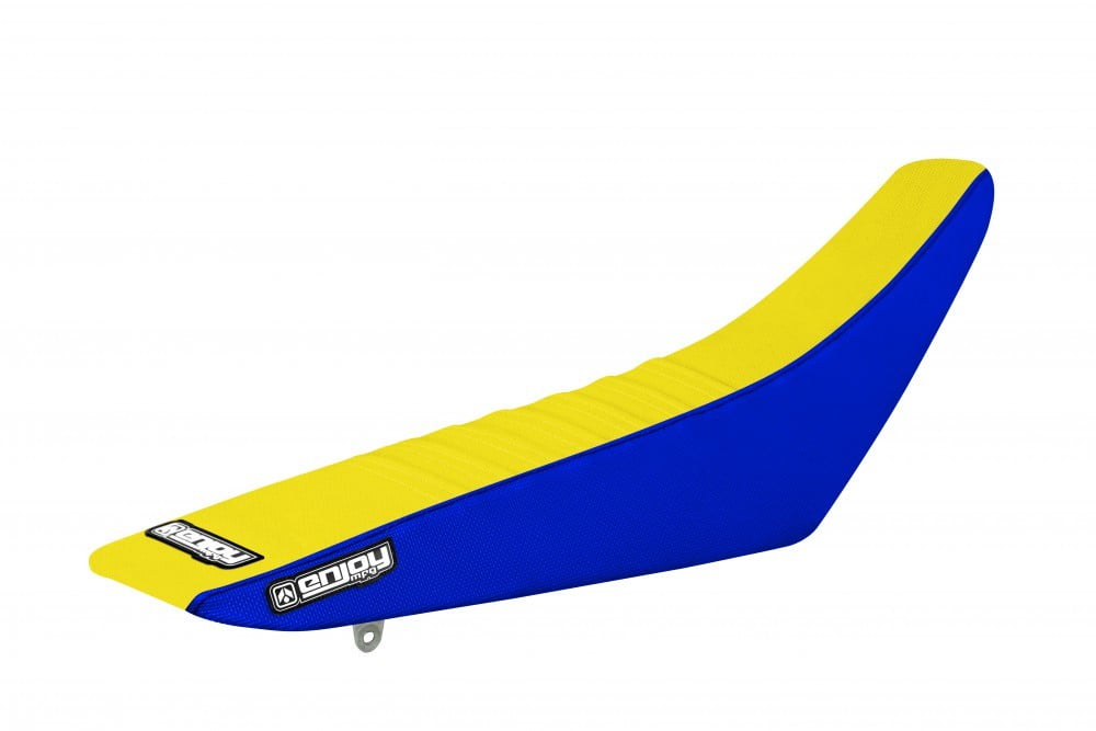 suzuki_blue_sides_yellow_top_pleated_seat_cover_2_3 Factory Sitzbankbezug passend für Sherco Motocross und Enduromodelle – Bild 1