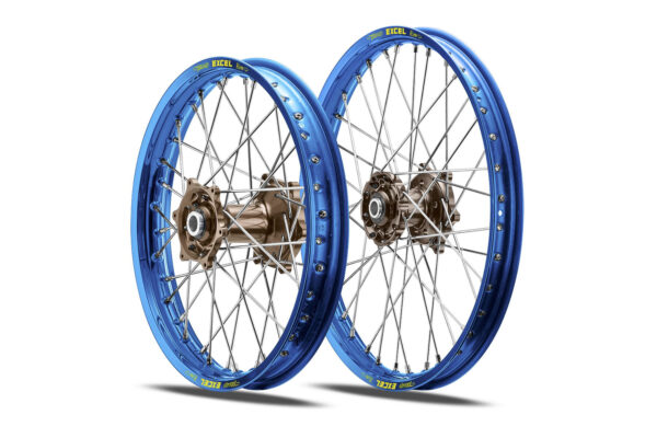 Excel Felgensatz Haan Wheels | Motocross Felgen | Blau – Magnesium