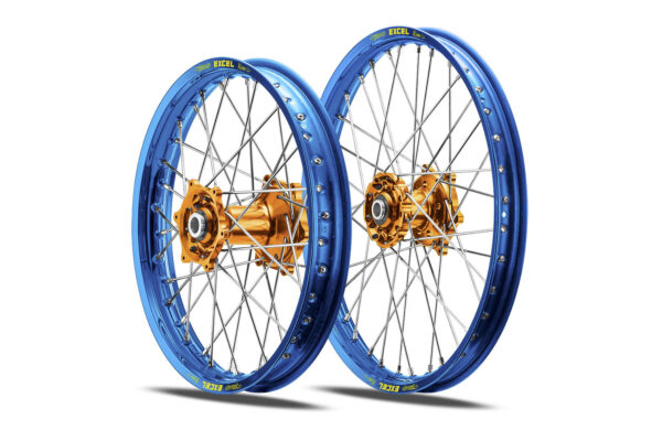 Excel Felgensatz Haan Wheels | Motocross Felgen | Blau – Orange