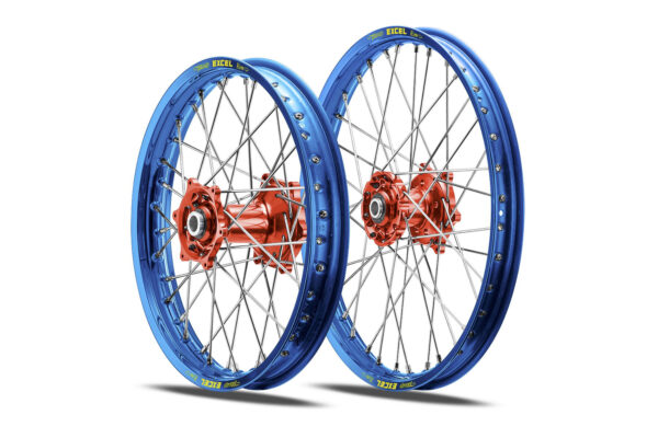 Excel Felgensatz Haan Wheels | Motocross Felgen | Blau – Rot