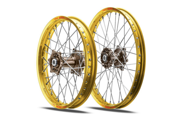 Excel Felgensatz Haan Wheels | Motocross Felgen | Gold – Magnesium