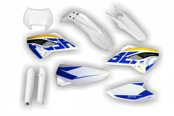 Plastik Full Kit passend für Husaberg TE FE 2013 – 2014 Replica Weiß 1