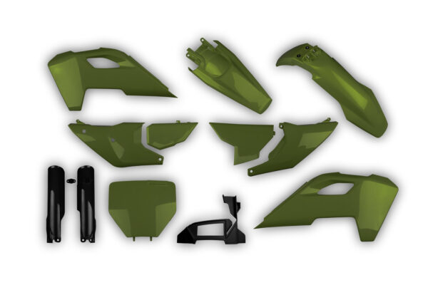Racetech Plastik Full Kit passend für Husqvarna TC / FC 2023 – 2024 Grün