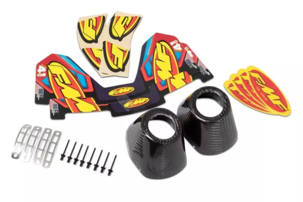 FMF Carbon Endkappen passend für Honda CRF250 Doppelauspuff