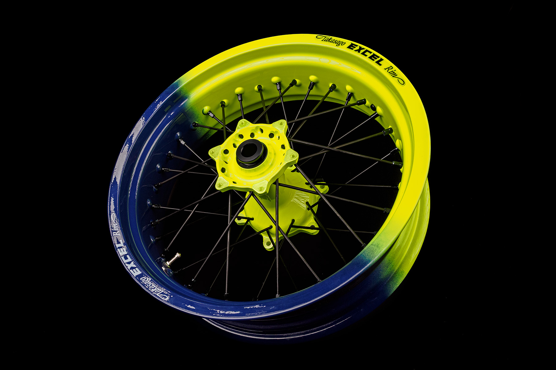 Supermoto Radsatz von Haan Wheels mit Pulver Beschichtung in Wunschfarbe – Bild 3