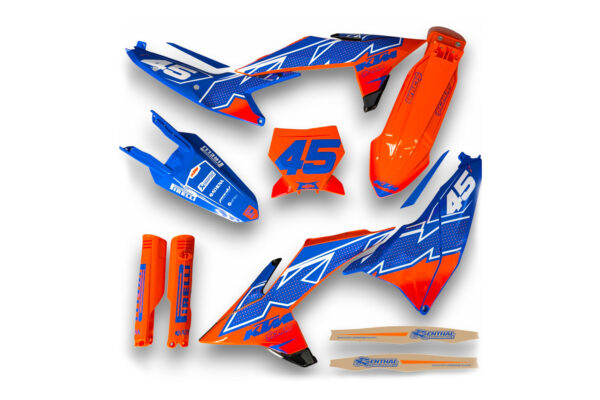 Dekor auf Plastiks beklebt für MX & Enduro Modelle passend für KTM