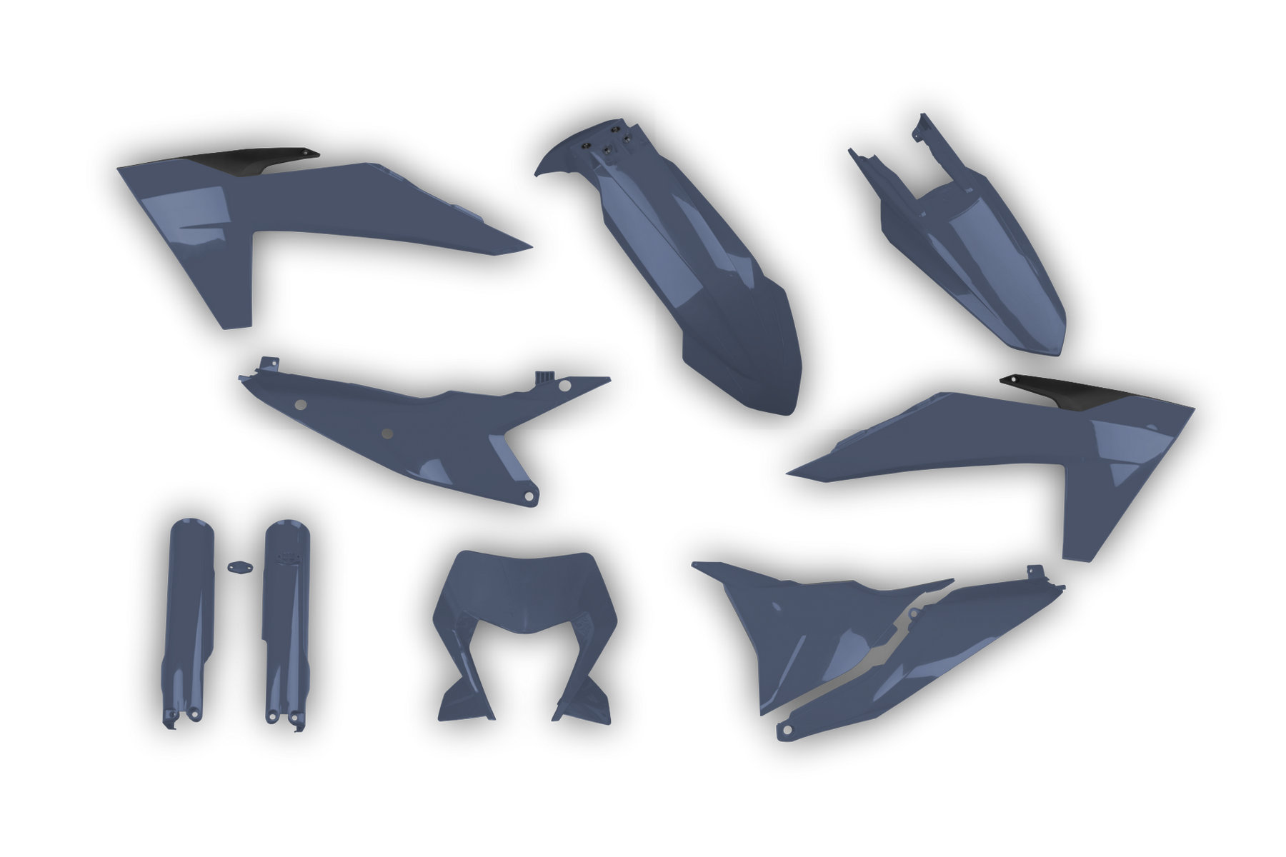 Polisport Plastik Full Kit passend für KTM EXC EXCF 2024 – 2025 Anthrazit