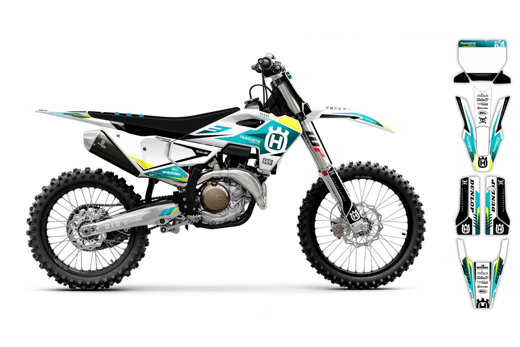 Dekor Factory Blend Teal Limited Edition passend für Husqvarna – Bild 2