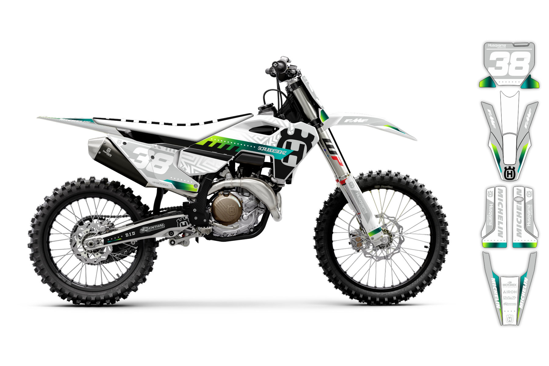 Dekor Factory Grow White Limited Edition passend für Husqvarna – Bild 2