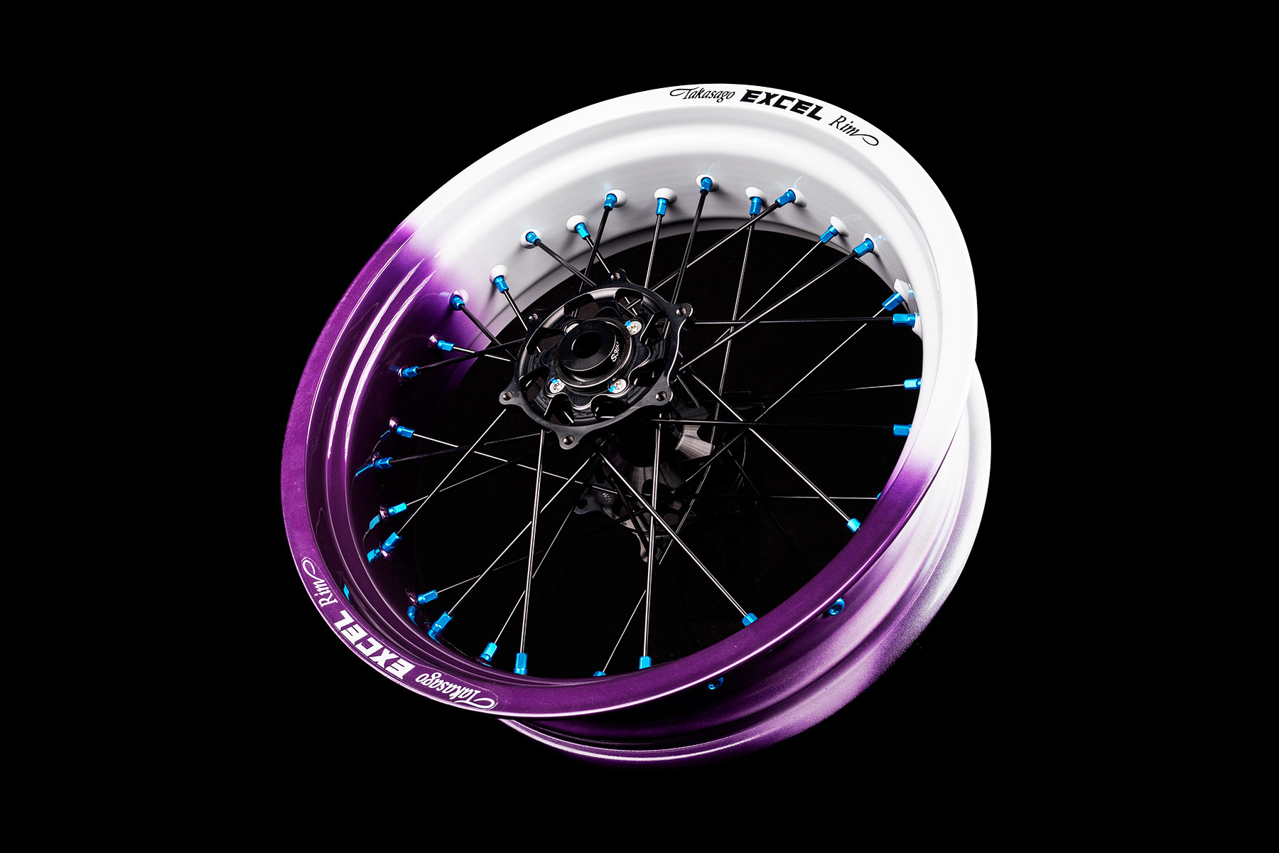 Supermoto-Radsatz-Excel-G2-Series-mit-5050-Fadeuebergang-lila-weiss2
