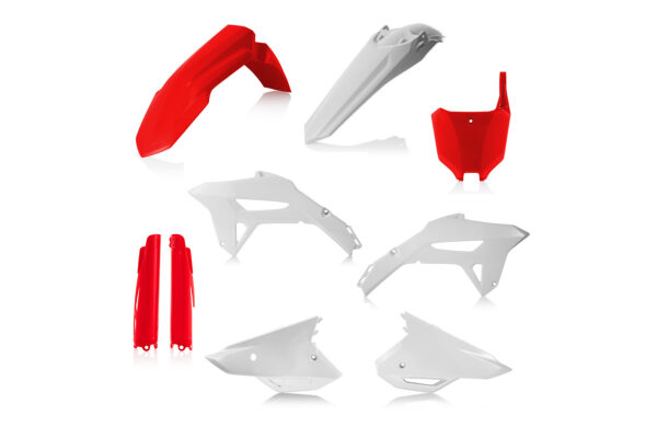 Acerbis Plastik Full Kit passend für Honda CRF450 2021 – 2024 und CRF250 2022 – 2024 Rot | Weiß