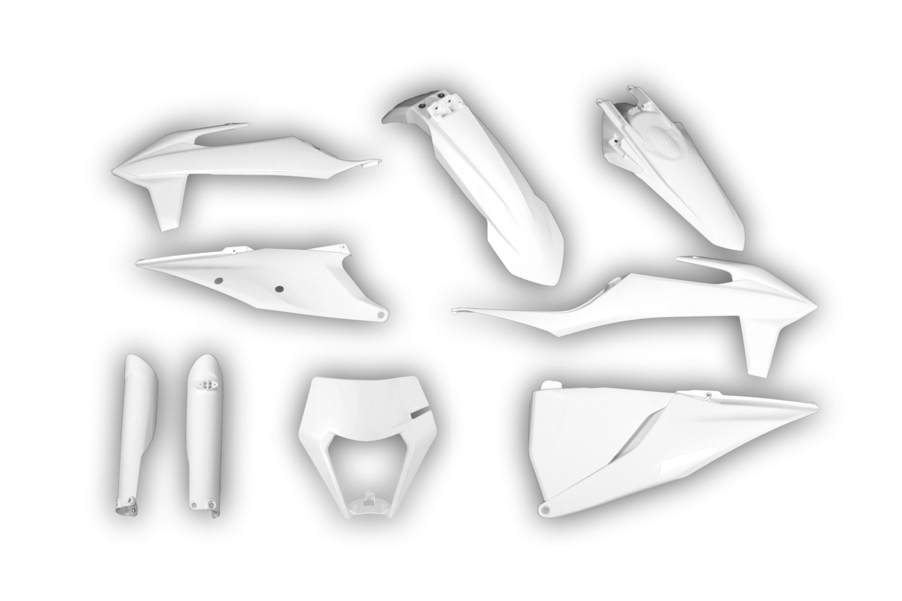 Acerbis Plastik Full Kit passend für KTM EXC EXCF 2020 – 2023 Weiß
