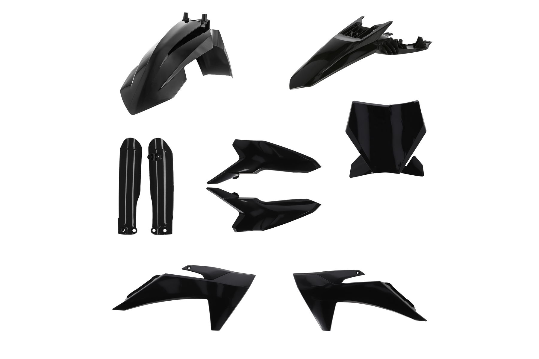 Acerbis Plastik Full Kit passend für KTM SX65 2024 – 2026 Schwarz