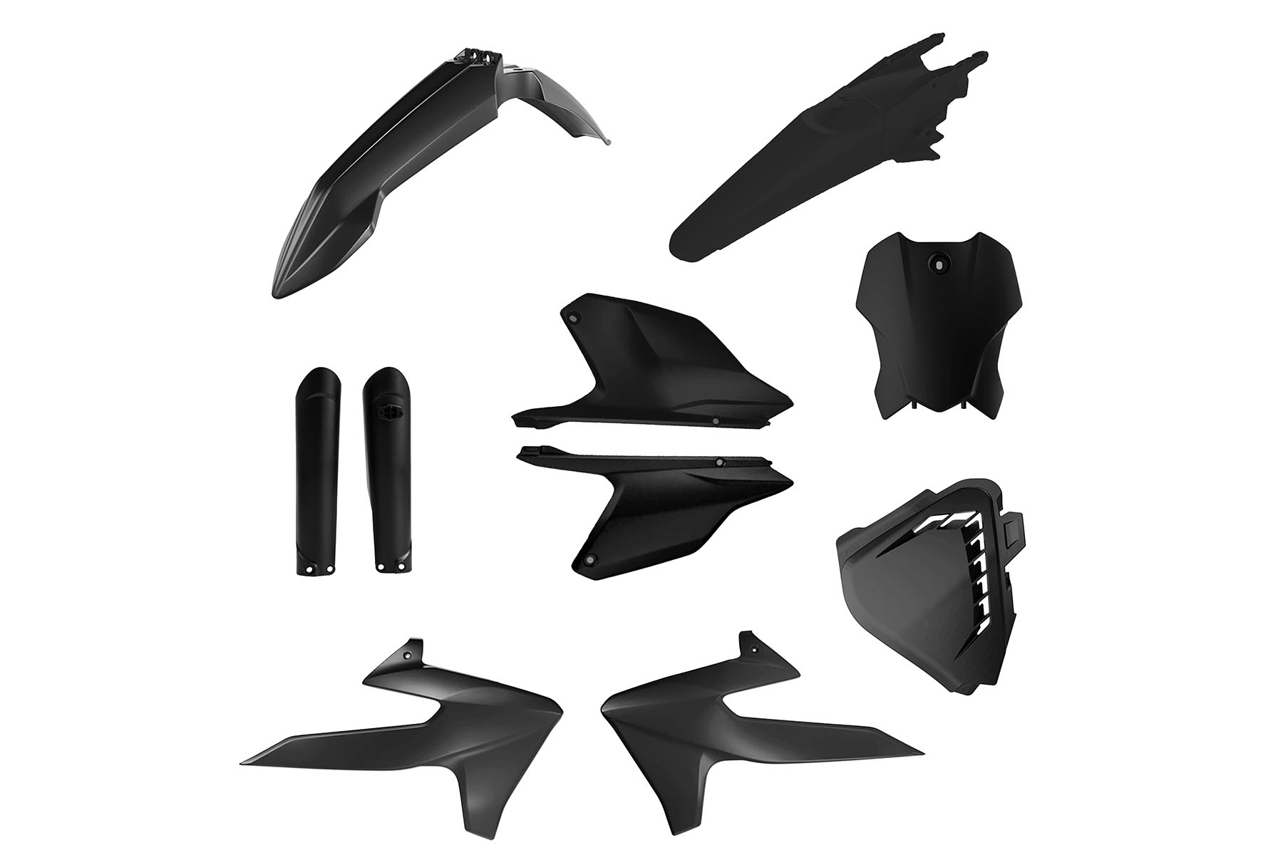 Acerbis Plastik Full Kit passend für Triumph TF 250 X 2024 – 2026 Schwarz