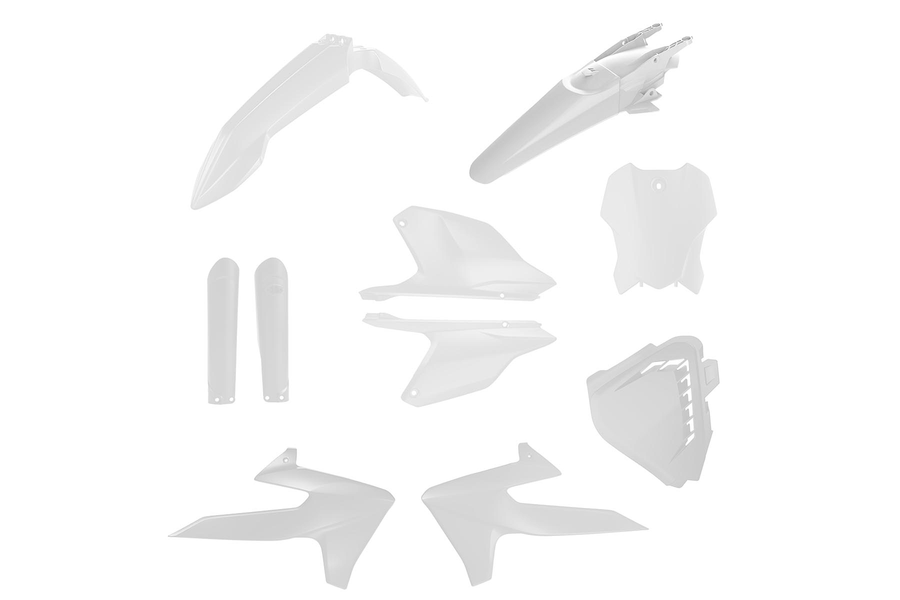 Acerbis Plastik Full Kit passend für Triumph TF 250 X 2024 – 2026 Weiß