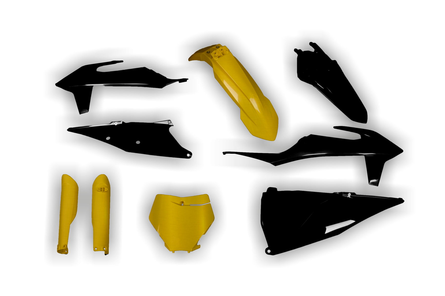 Polisport Plastik Full Kit passend für KTM SX SXF 2019 – 2022 Gold | Schwarz