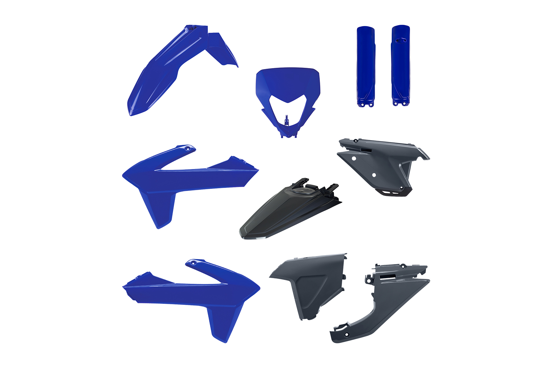 Polisport Plastik Full Kit passend für Sherco SE und SEF 2025 – 2026 Blau | Anthrazit