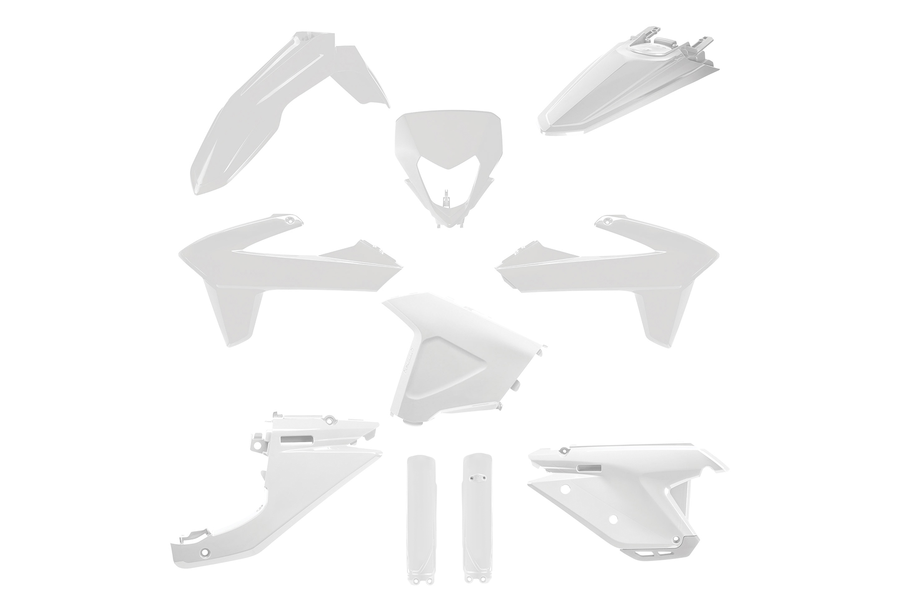 Polisport Plastik Full Kit passend für Sherco SE und SEF 2025 – 2026 Weiß