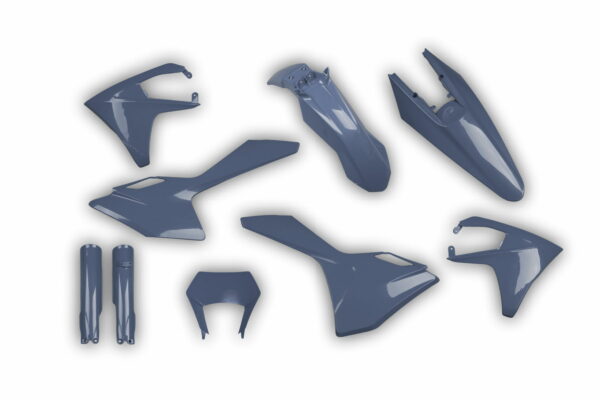 Racetech Plastik Full Kit passend für Gas Gas EC EC-F 2024 – 2025 Anthrazit