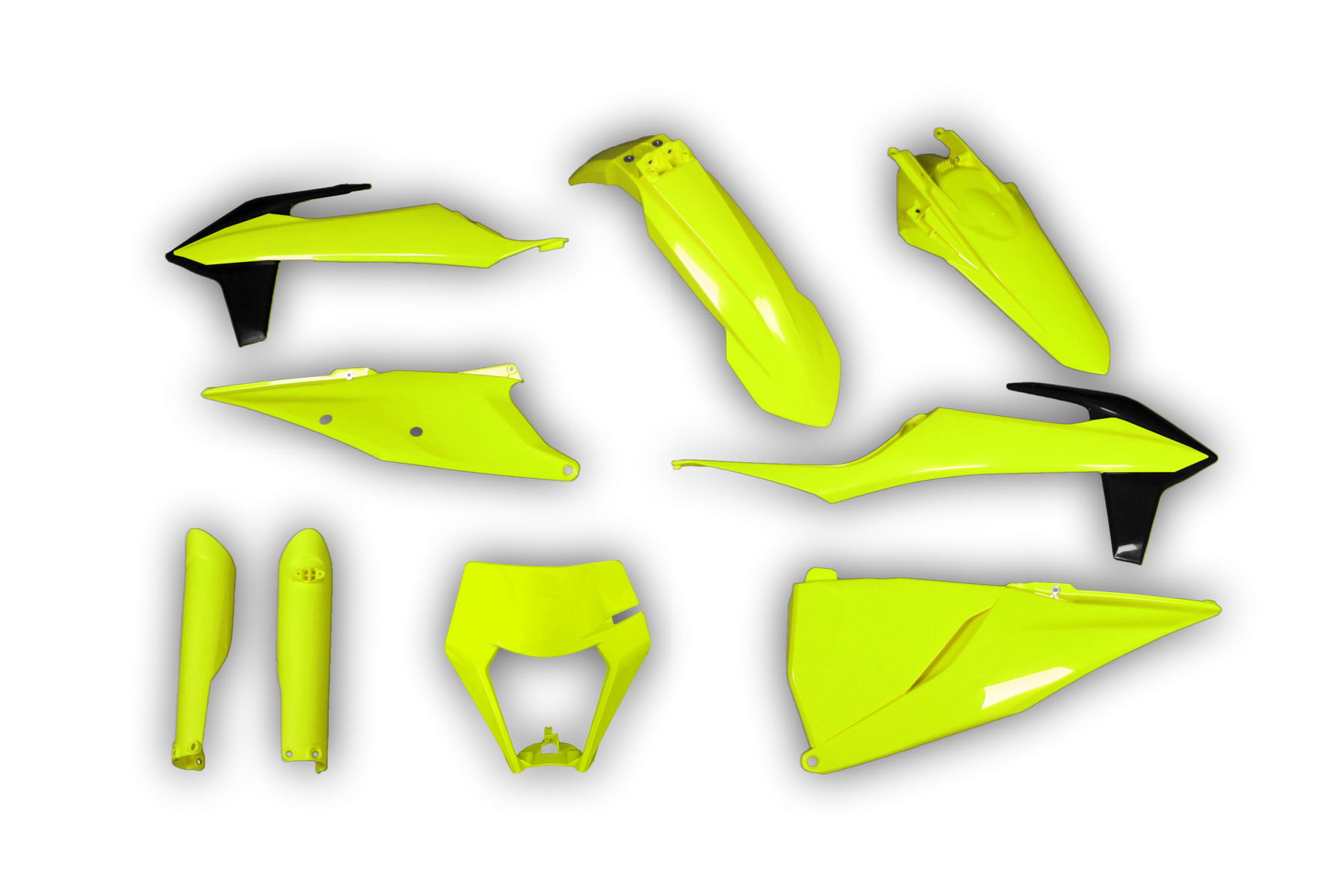 Racetech Plastik Full Kit passend für KTM EXC EXCF 2020 – 2023 Neon | Gelb