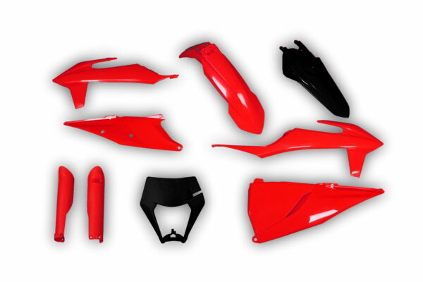 Racetech Plastik Full Kit passend für KTM EXC EXCF 2020 – 2023 Schwarz | Rot