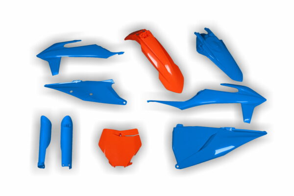 Racetech Plastik Full Kit passend für KTM SX SXF 2019 – 2022 Orange | Blau