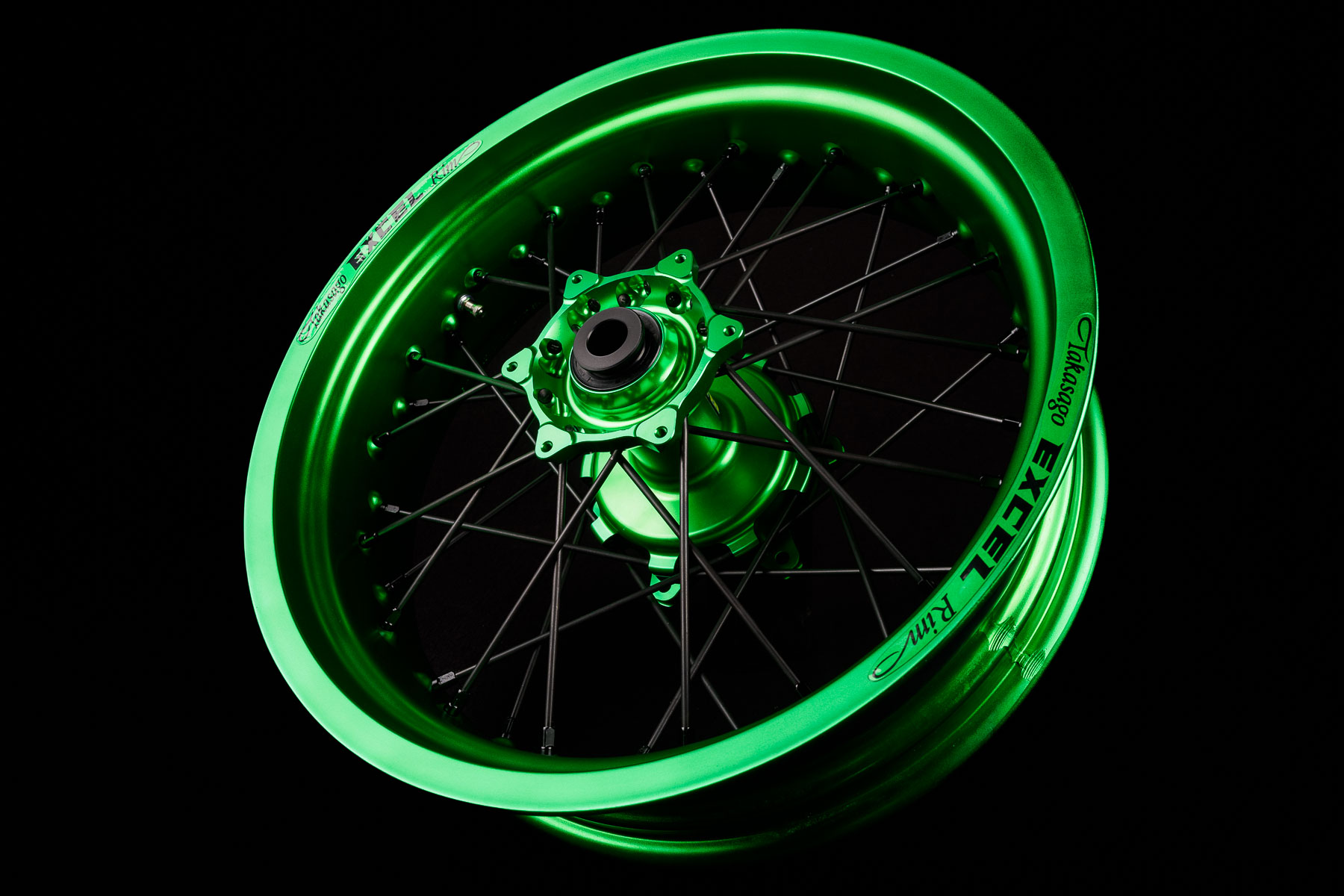 Supermoto Radsatz von Haan Wheels mit Pulver Beschichtung in Wunschfarbe – Bild 3