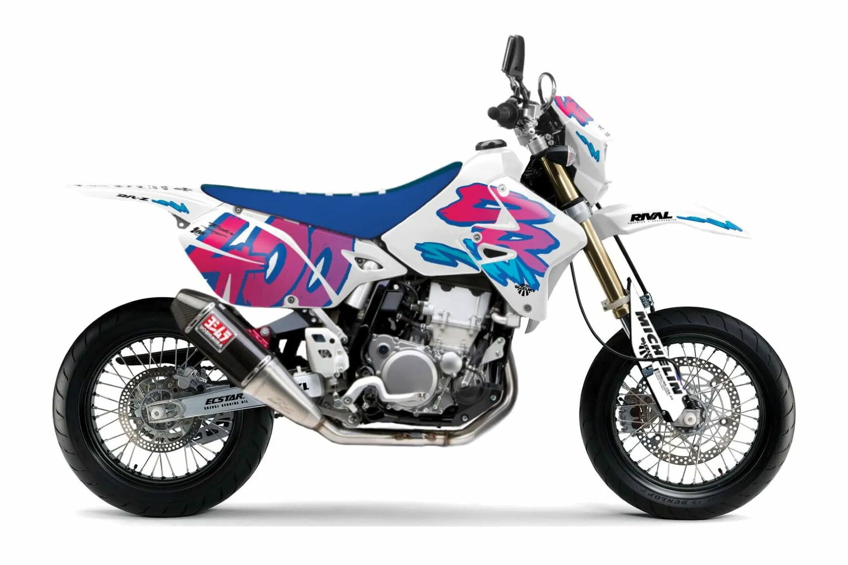 Dekor Factory Limited Edition Timeplayer Blue passend für Suzuki DR-Z 400