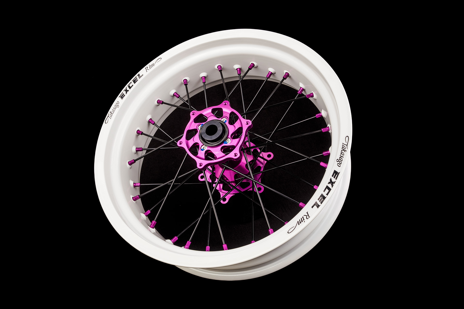 Excel Felgensatz G2 Series Supermoto Felgen Weiß Lila-02