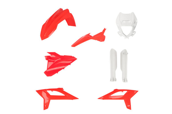 Acerbis Plastik Full Kit passend für Beta RR und Beta RR Racing 2020 – 2022 Rot | Weiß