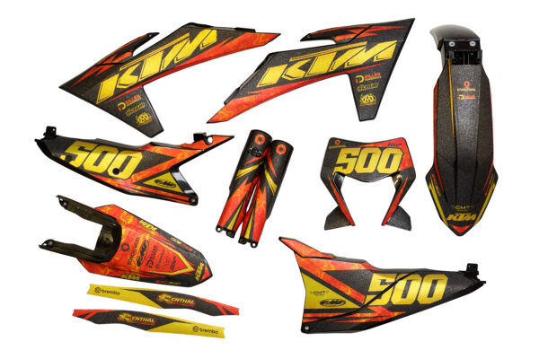 Dekor auf Plastiks beklebt für MX & Enduro Modelle passend für KTM