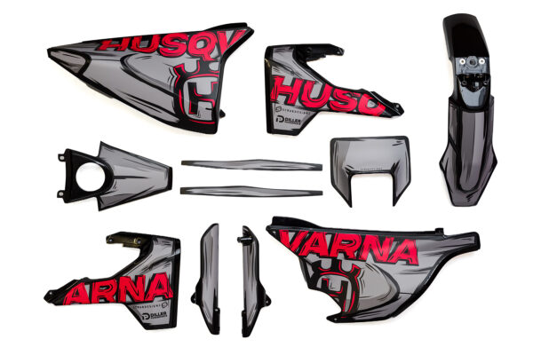 Dekor auf Plastiks beklebt passend für Husqvarna 701