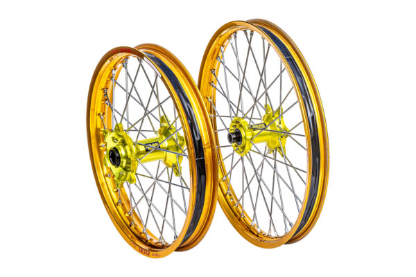 Excel Felgensatz Haan Wheels Motocross Felgen Gold Gelb