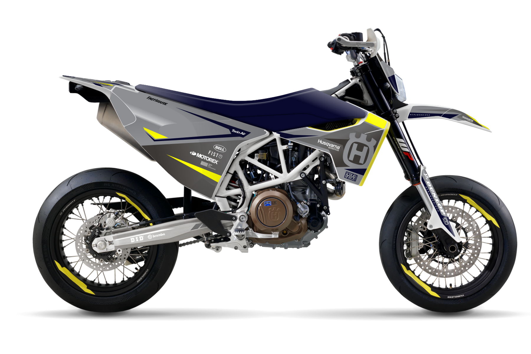 Dekor Factory Crisp Grey passend für Husqvarna 701 Supermoto-1 Dekor Factory Crisp Grey passend für Husqvarna 701 Supermoto – Bild 1